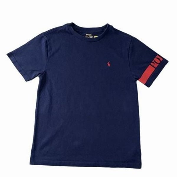 Polo Ralph Lauren Boys Logo T-Shirt Size M (10-12) Navy Blue