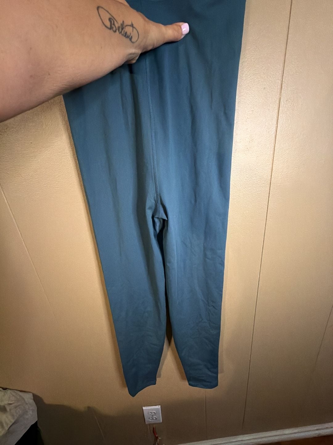 Le Ore Jumpsuit Size M Blue Backless Camisole Bodycon 4