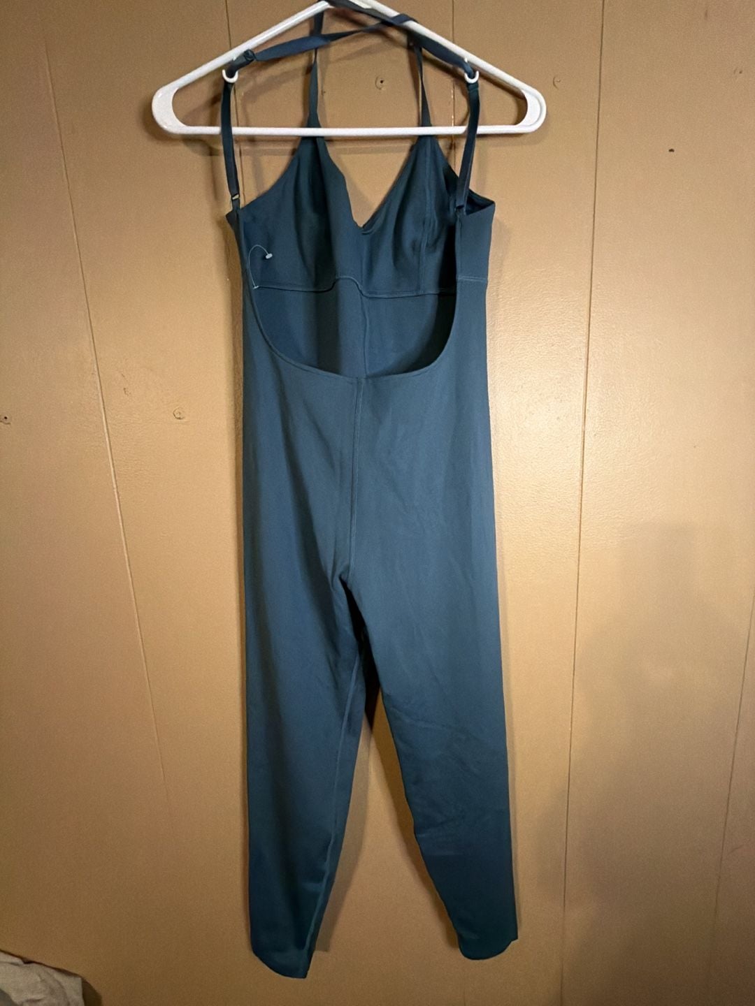 Le Ore Jumpsuit Size M Blue Backless Camisole Bodycon 5