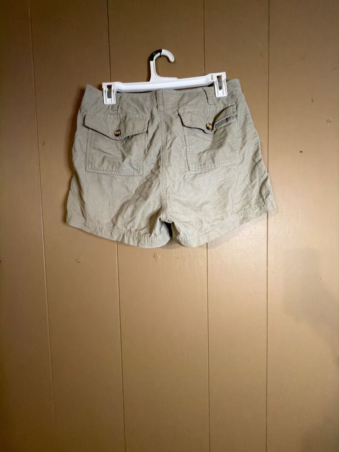 Horny Toad Corduroy Utility Shorts Size 10 Beige Cotton Cargo 4