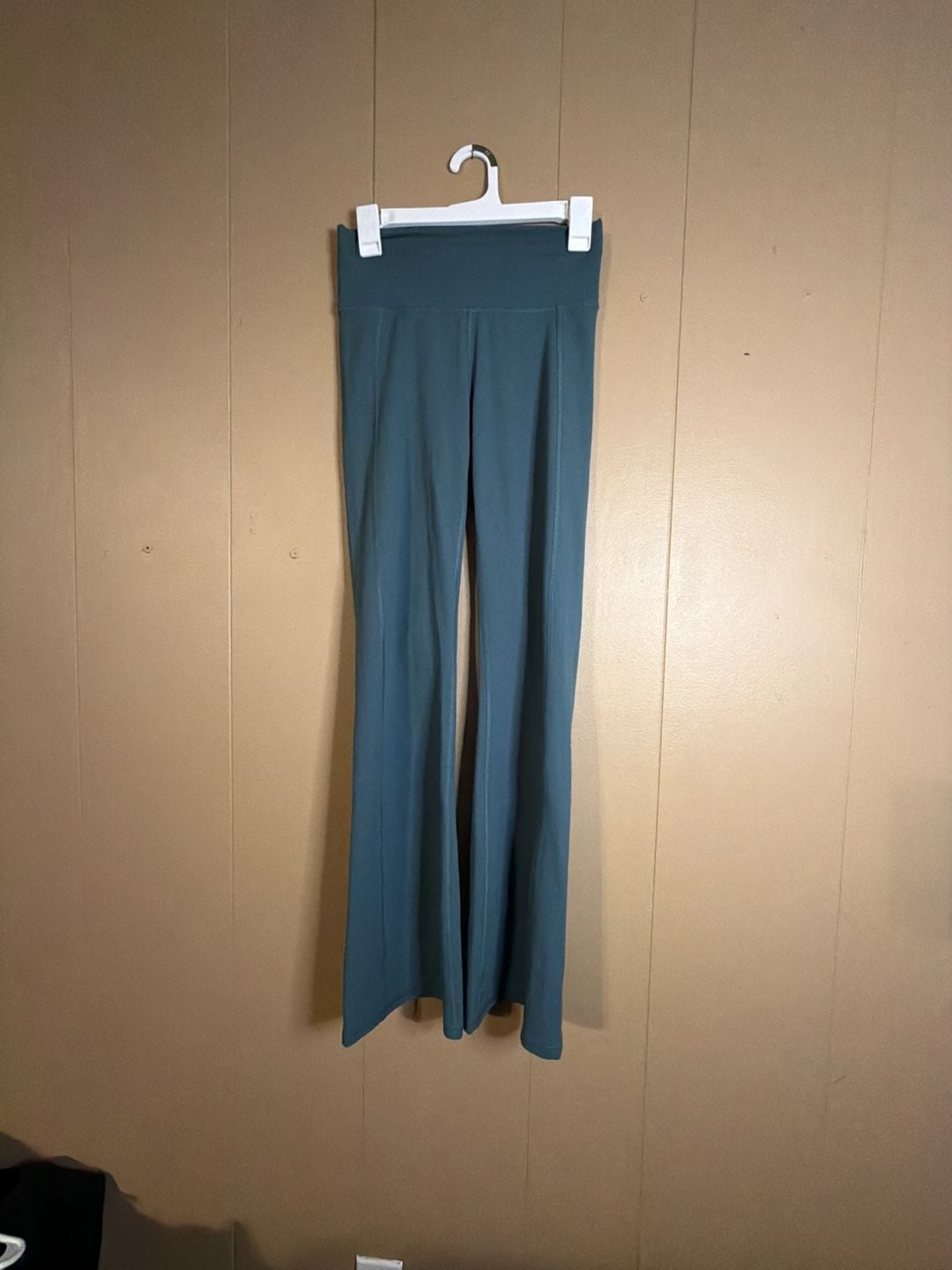 Fabletics Flare Yoga Pants Green 2