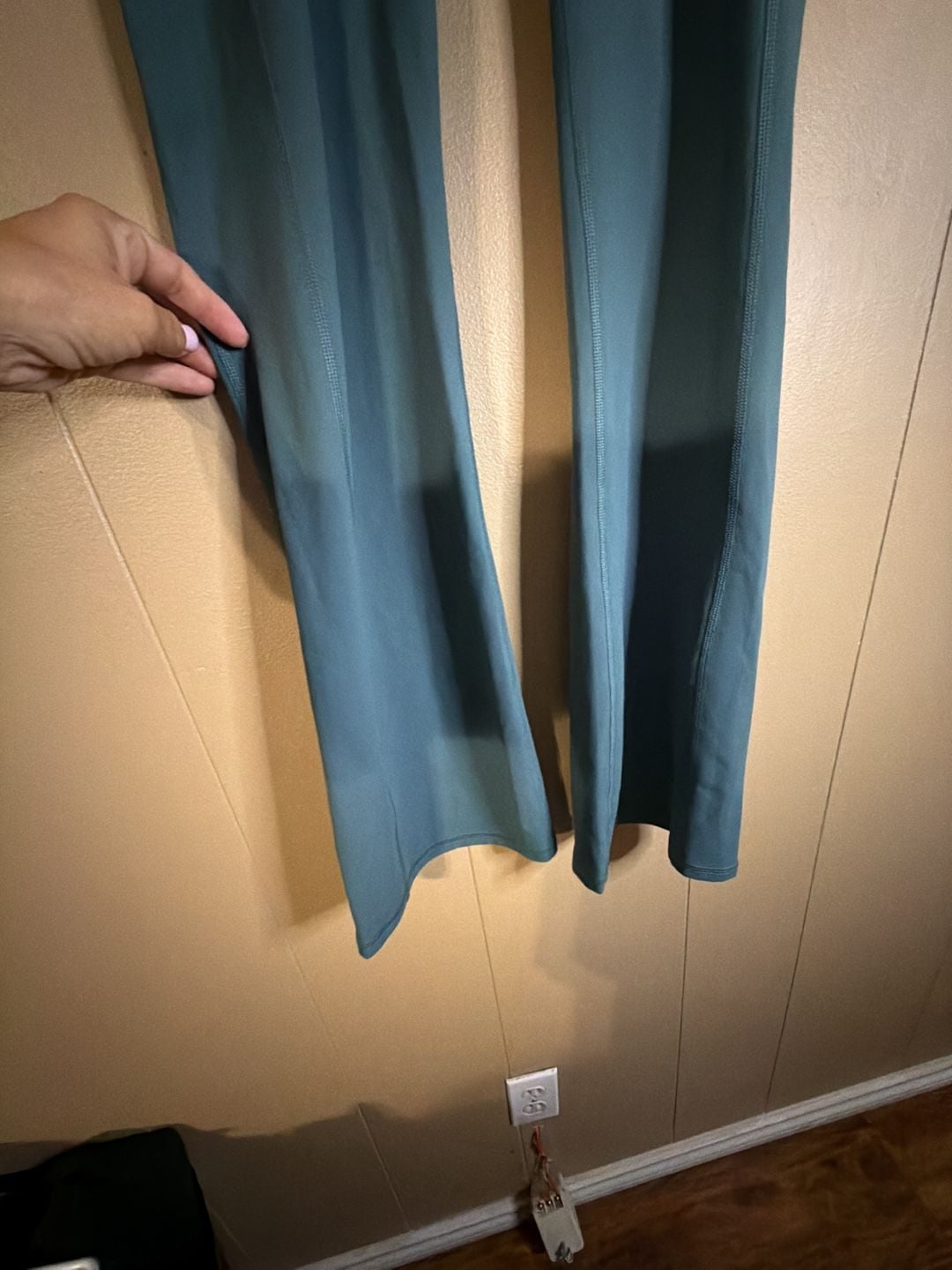 Fabletics Flare Yoga Pants Green 3