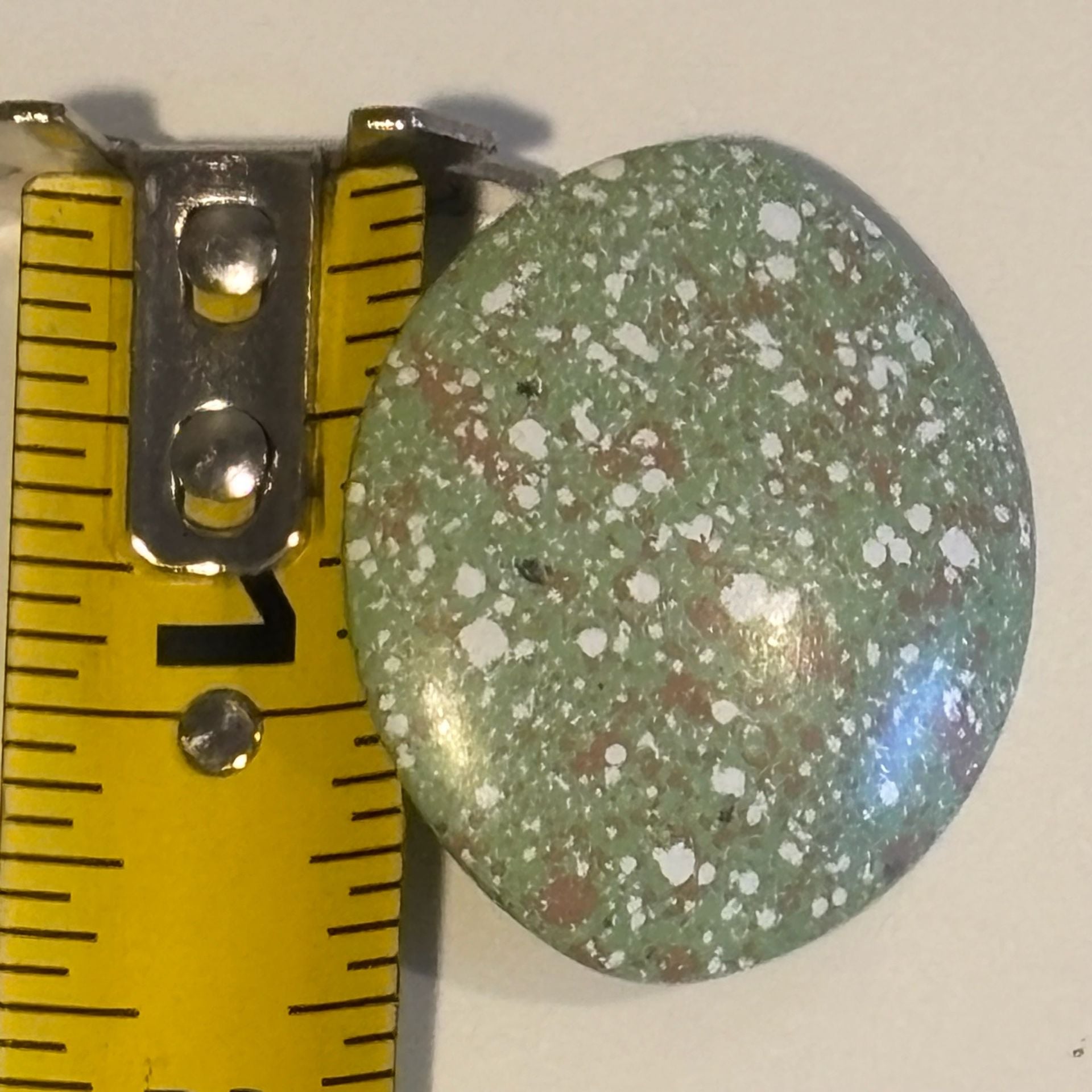 Vintage Enamel Speckled Green Statement Earrings 6