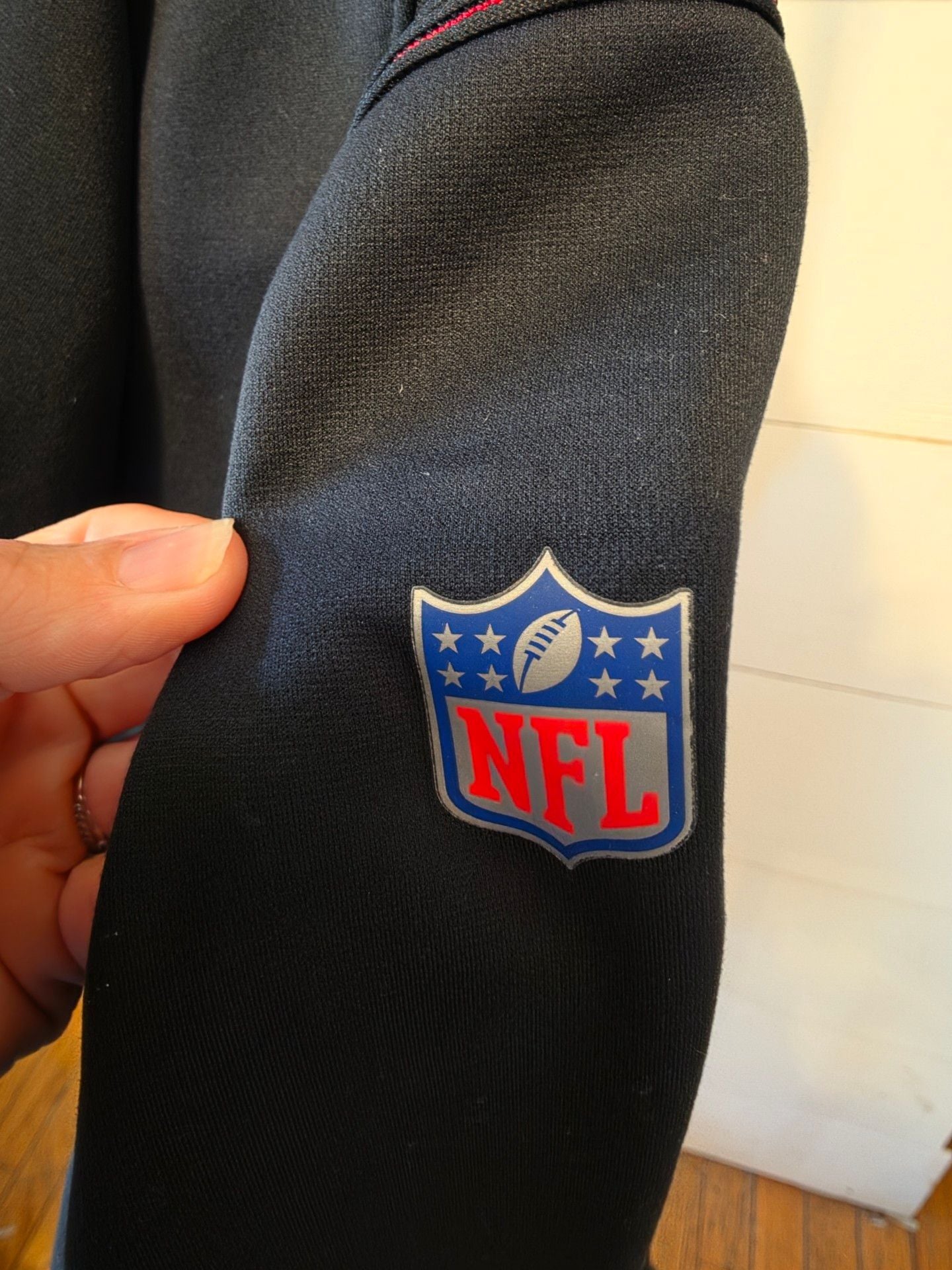 Nike Atlanta Falcons Hoodie Size 10/12 Black Dri-Fit NFL Onfield 6
