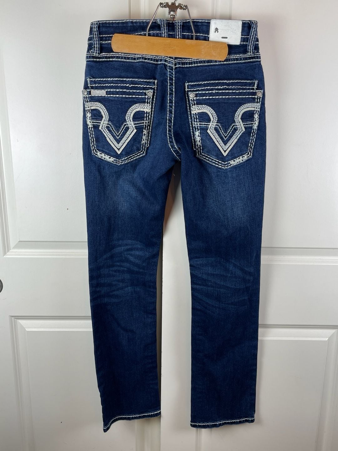 Answer Me Straight Leg Size W 31 L 32 Blue Jeans Distressed 3