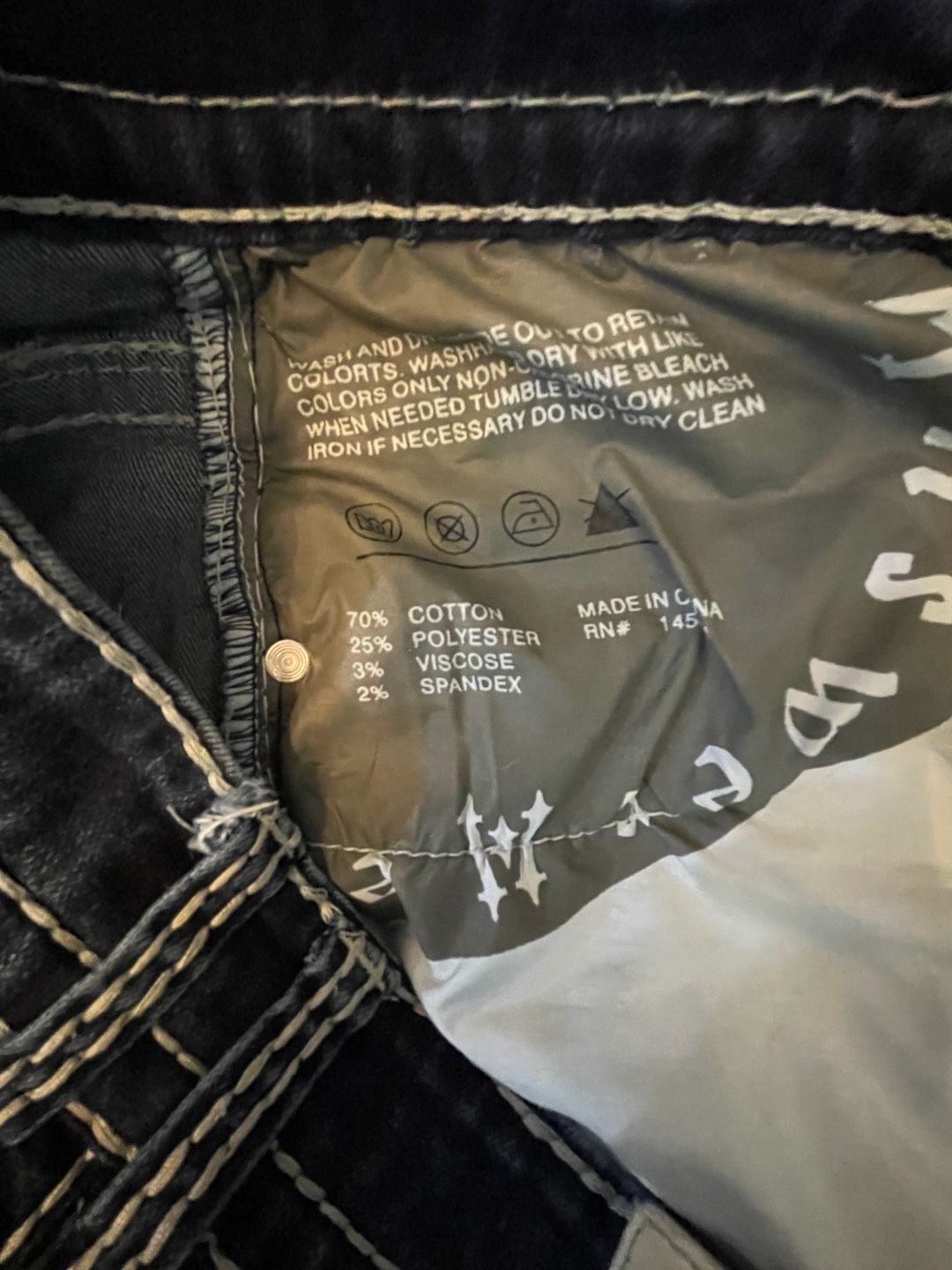 Answer Me Straight Leg Size W 31 L 32 Blue Jeans Distressed 8
