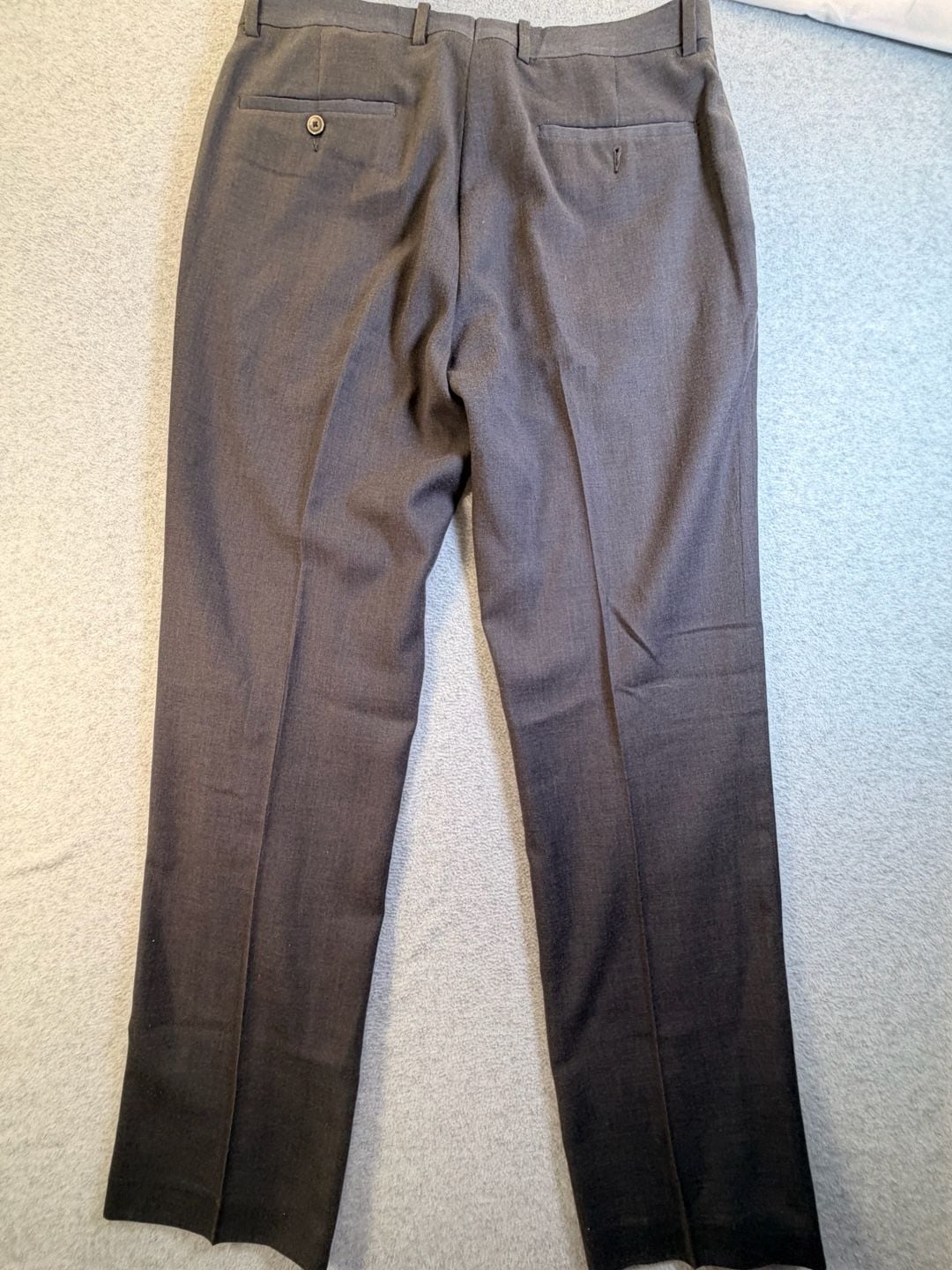 Marc Anthony Dress Pants Size 34x31 Gray Polyester Rayon Wool Blend 8
