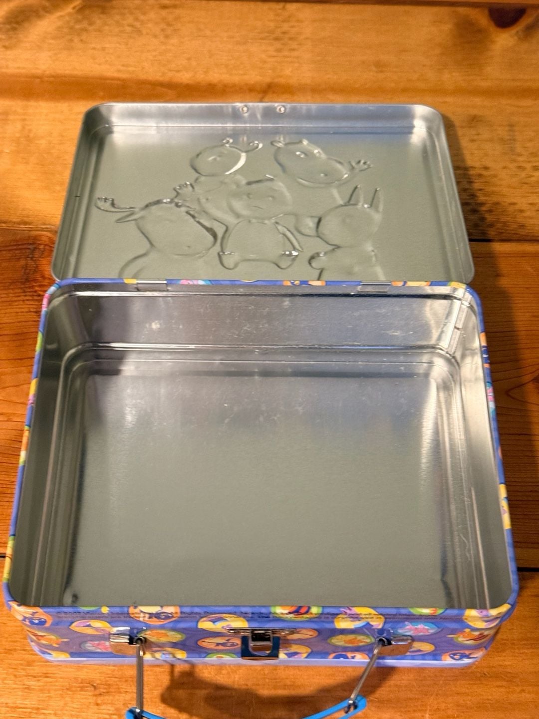 The Backyardigans Vintage Metal Tin Lunchbox Blue Handle 5
