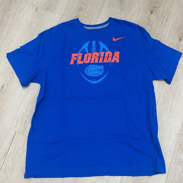 Nike Florida Gators T-Shirt Size XXL Blue Regular Fit Cotton