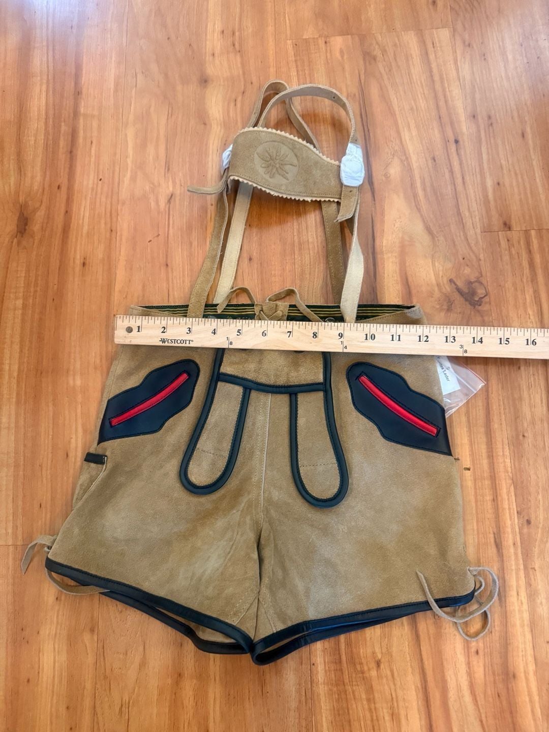 Alpen Kitz Kids Lederhosen 104 Genuine Leather Bavarian Oktoberfest Suspenders 10