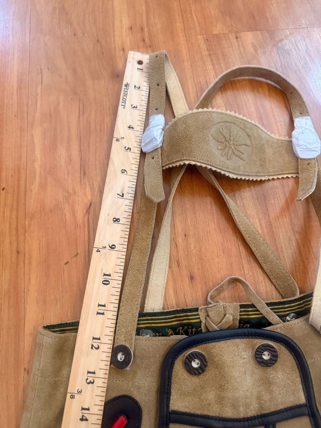Alpen Kitz Kids Lederhosen 104 Genuine Leather Bavarian Oktoberfest Suspenders 11