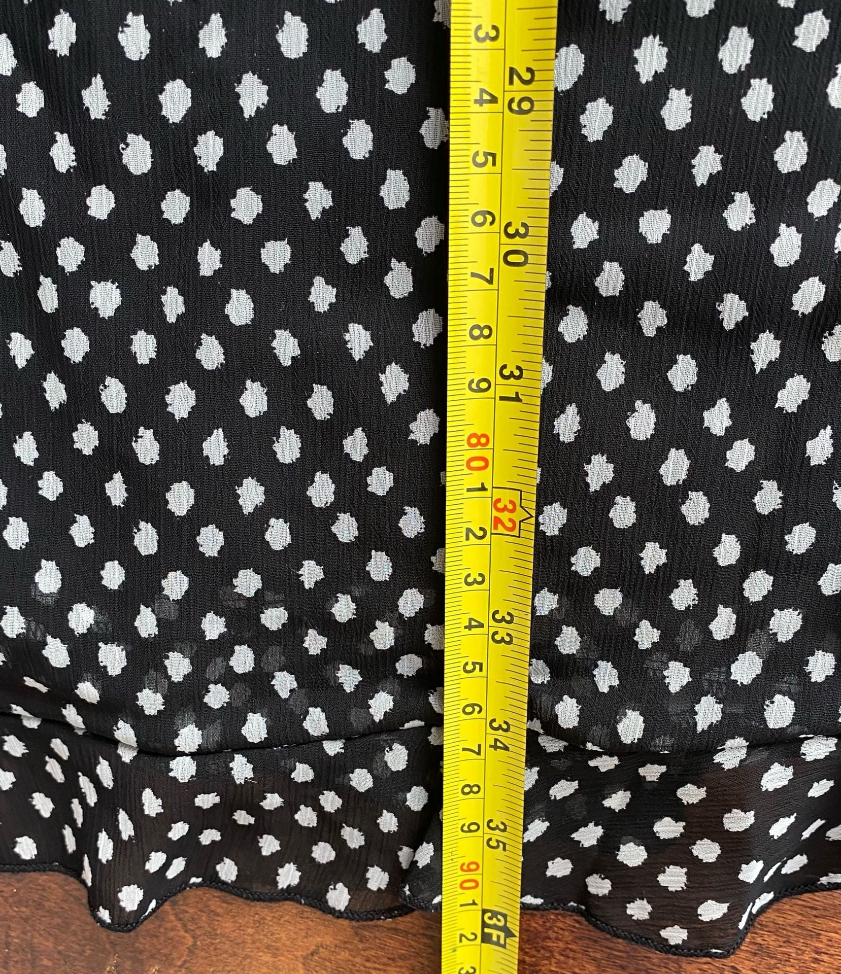 Karl Lagerfeld Polka Dot Ruffle Sleeve Cocktail Dress 7