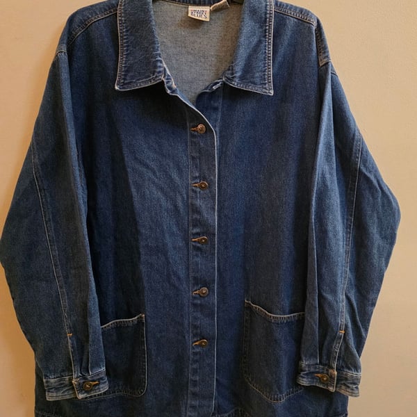Main Street Blues Denim Jacket Blue Cotton