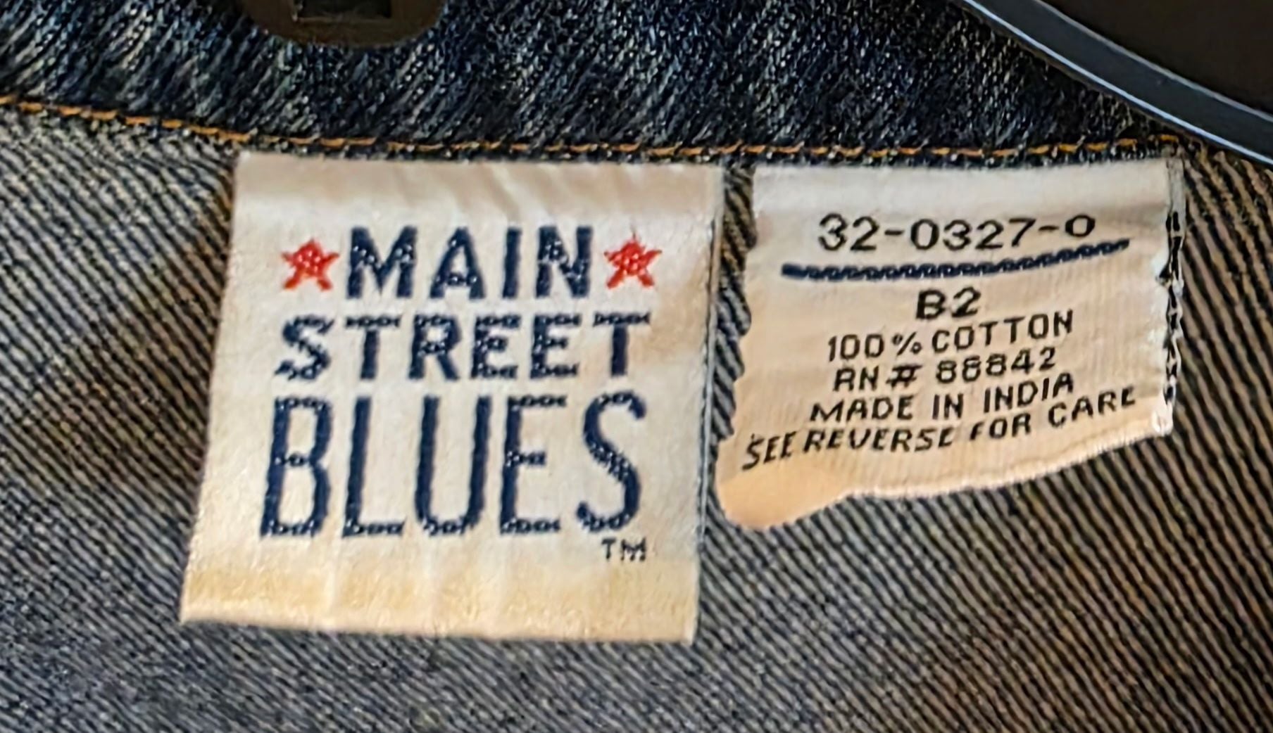 Main Street Blues Denim Jacket Blue Cotton 4