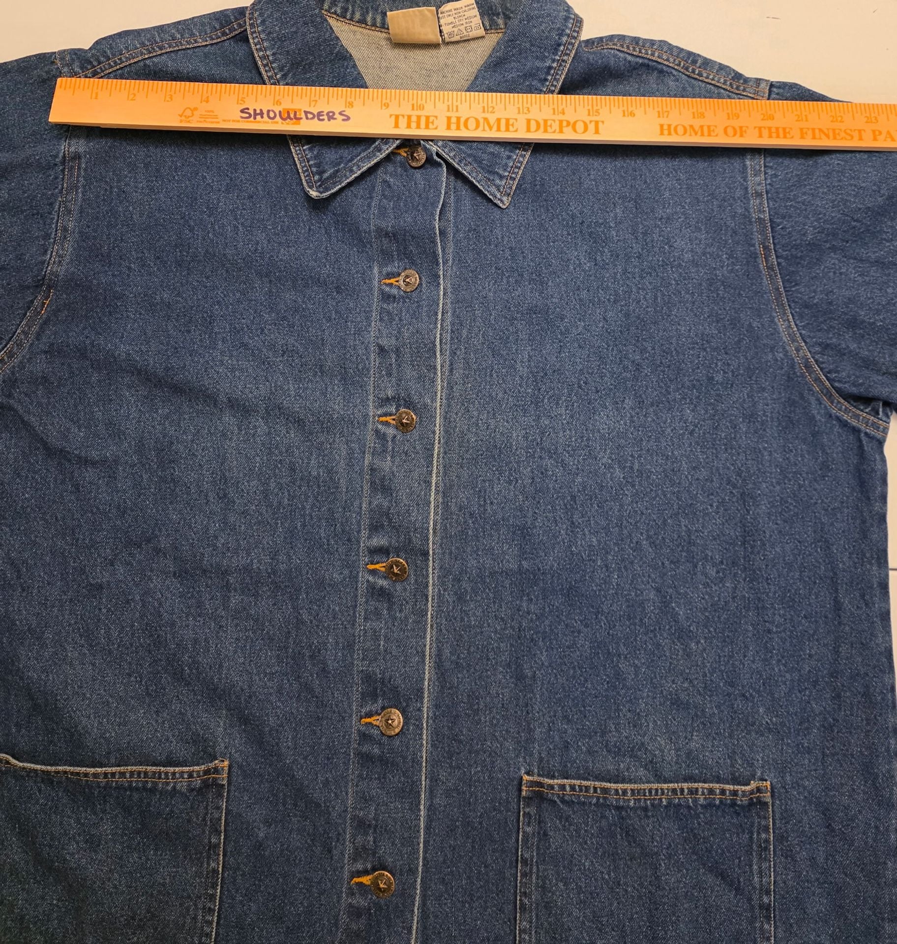 Main Street Blues Denim Jacket Blue Cotton 7