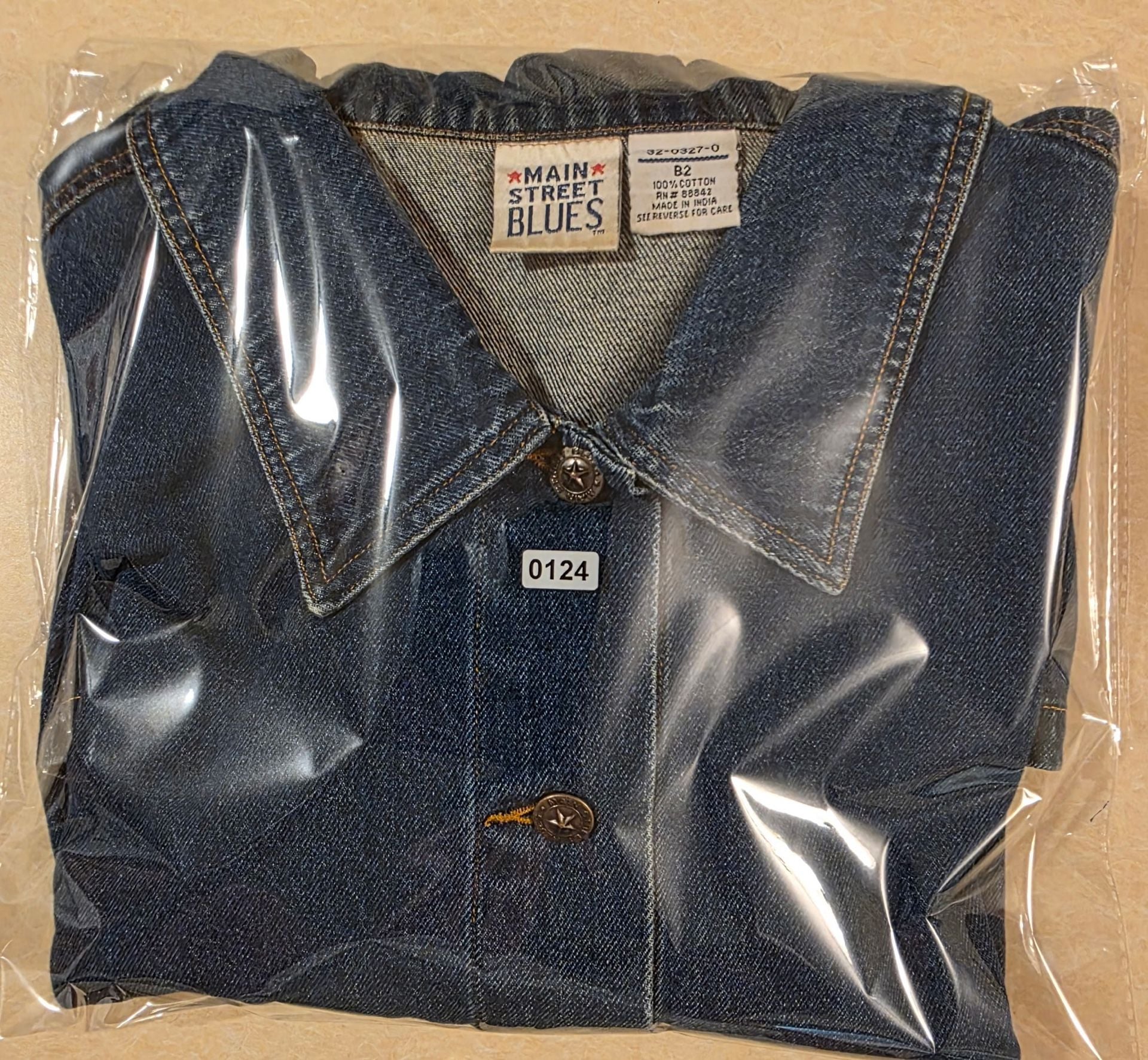 Main Street Blues Denim Jacket Blue Cotton 10