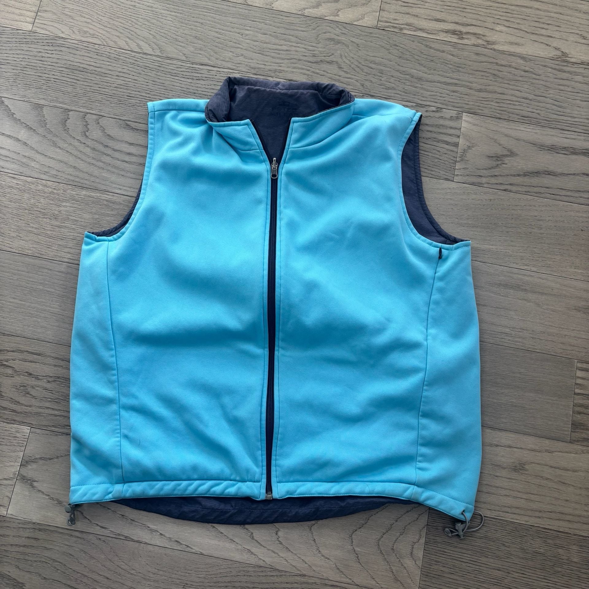 Peter Millar Reversible Golf Vest Blue Gray 1886 Logo 3