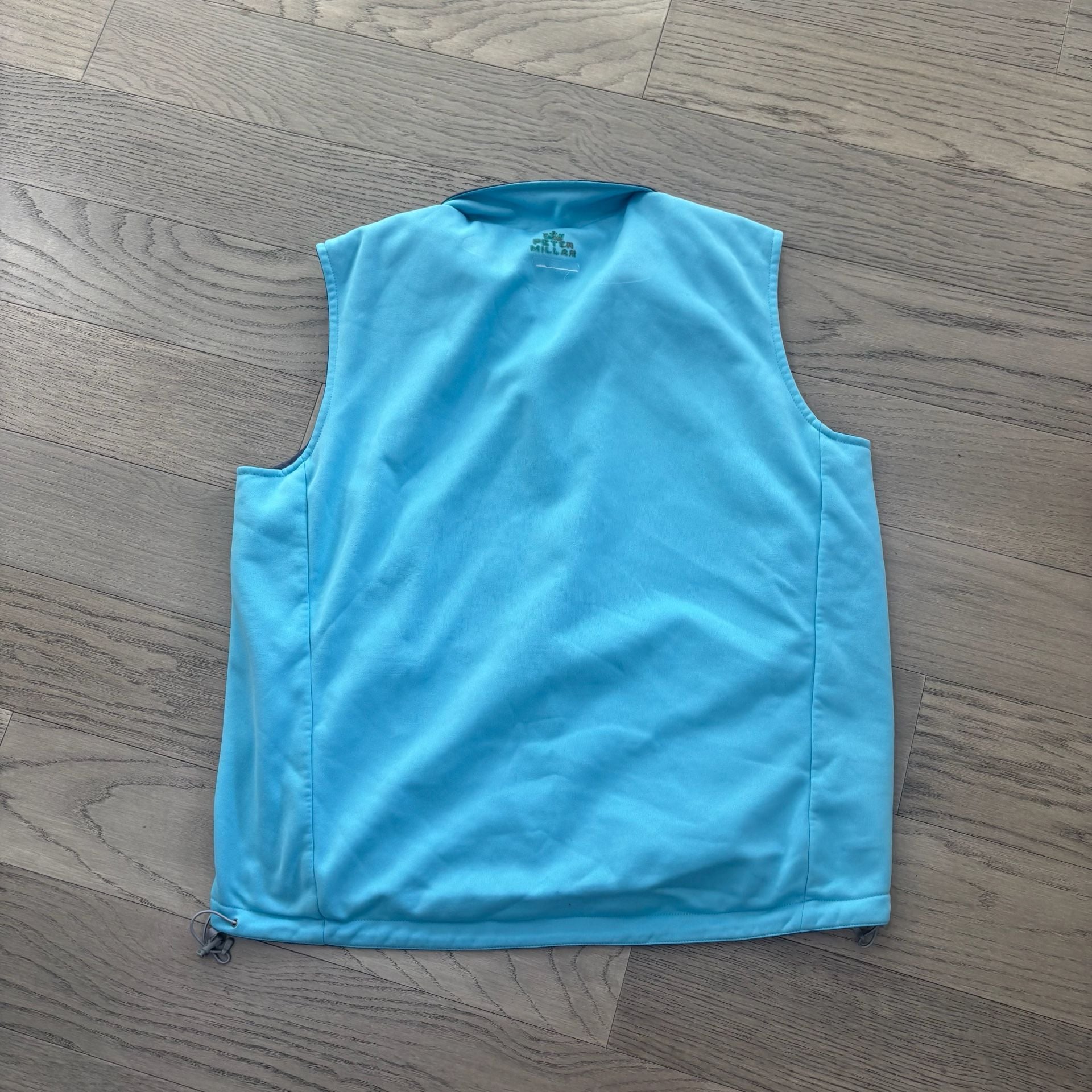 Peter Millar Reversible Golf Vest Blue Gray 1886 Logo 7