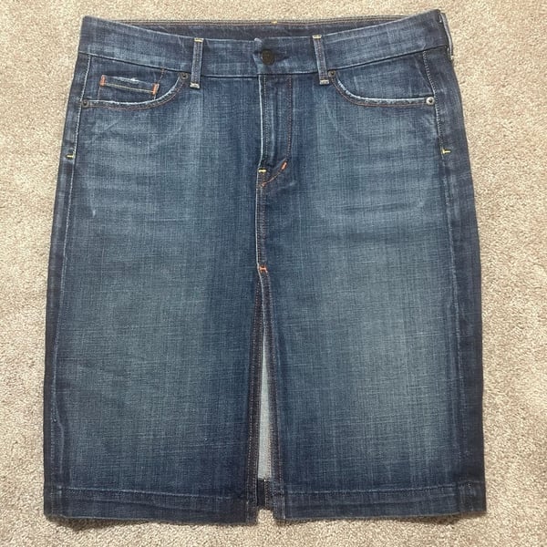Citizens of Humanity Sophia #300 Skirt Size 29 Dark Wash Stretch Denim