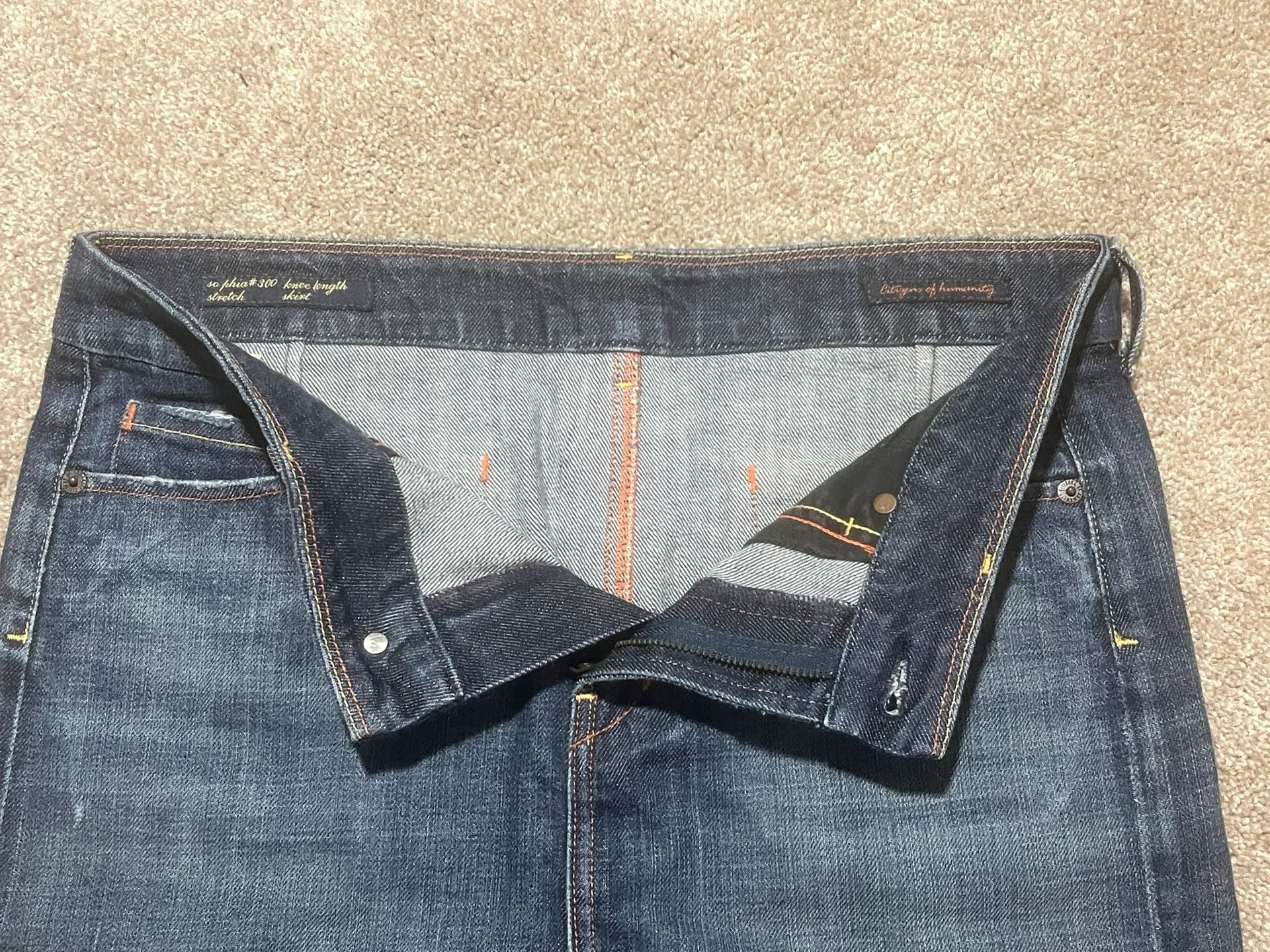 Citizens of Humanity Sophia #300 Skirt Size 29 Dark Wash Stretch Denim 9