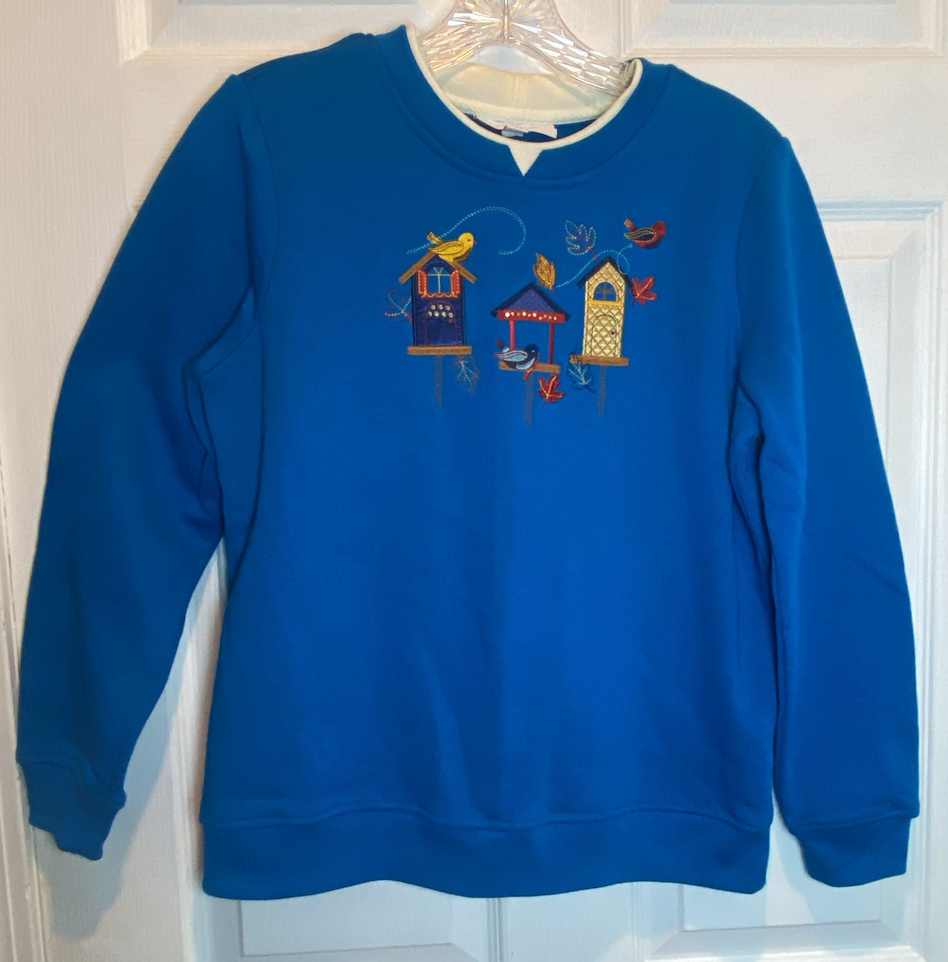 Fall Casual Breckenridge Sweatshirt PS Blue Birdhouses 2