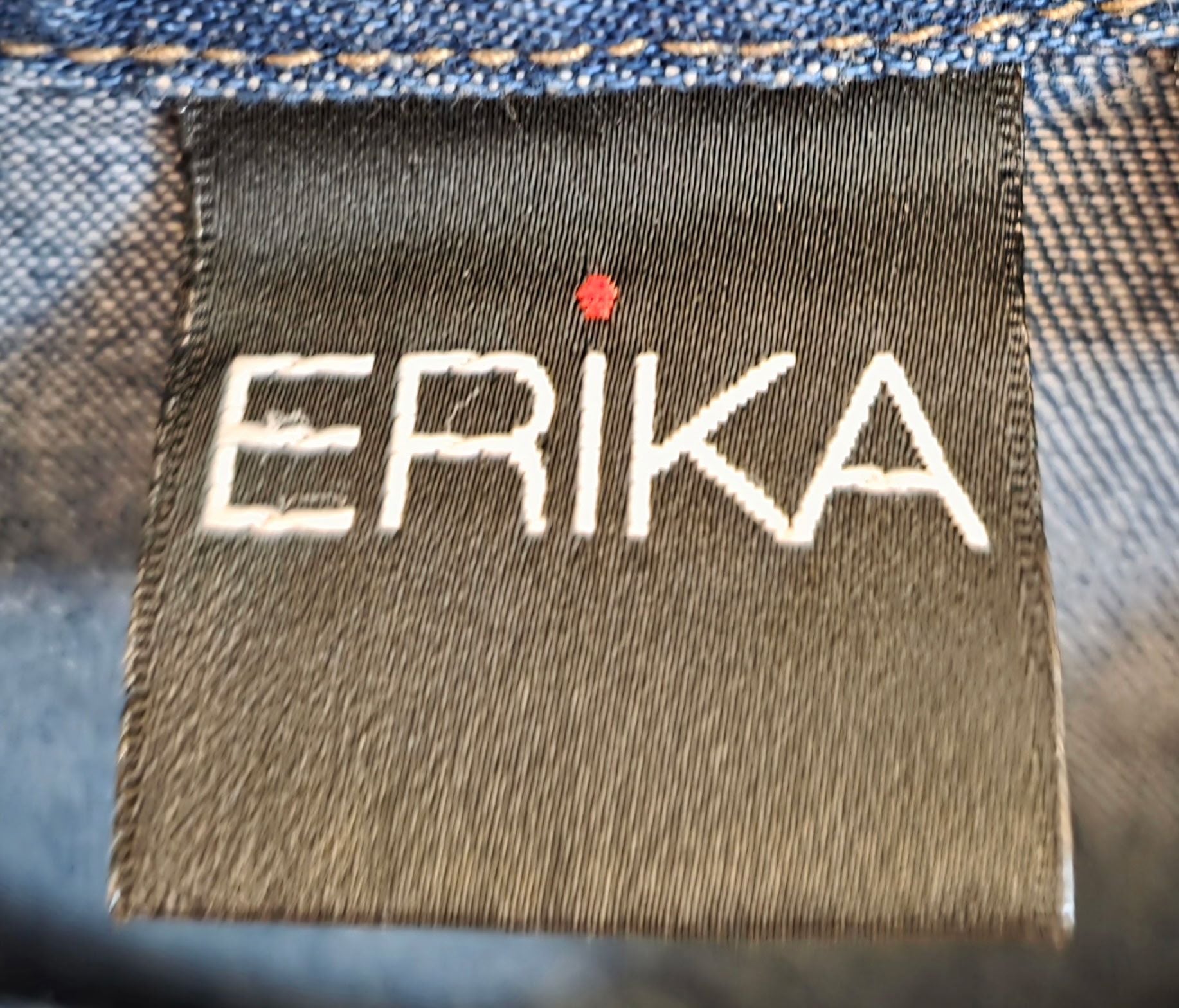 Erika Embroidered Floral Denim Jacket Medium Blue Full Zip 4