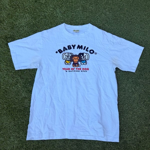 A Bathing Ape Baby Milo Year Of The Dog T-Shirt Size M White