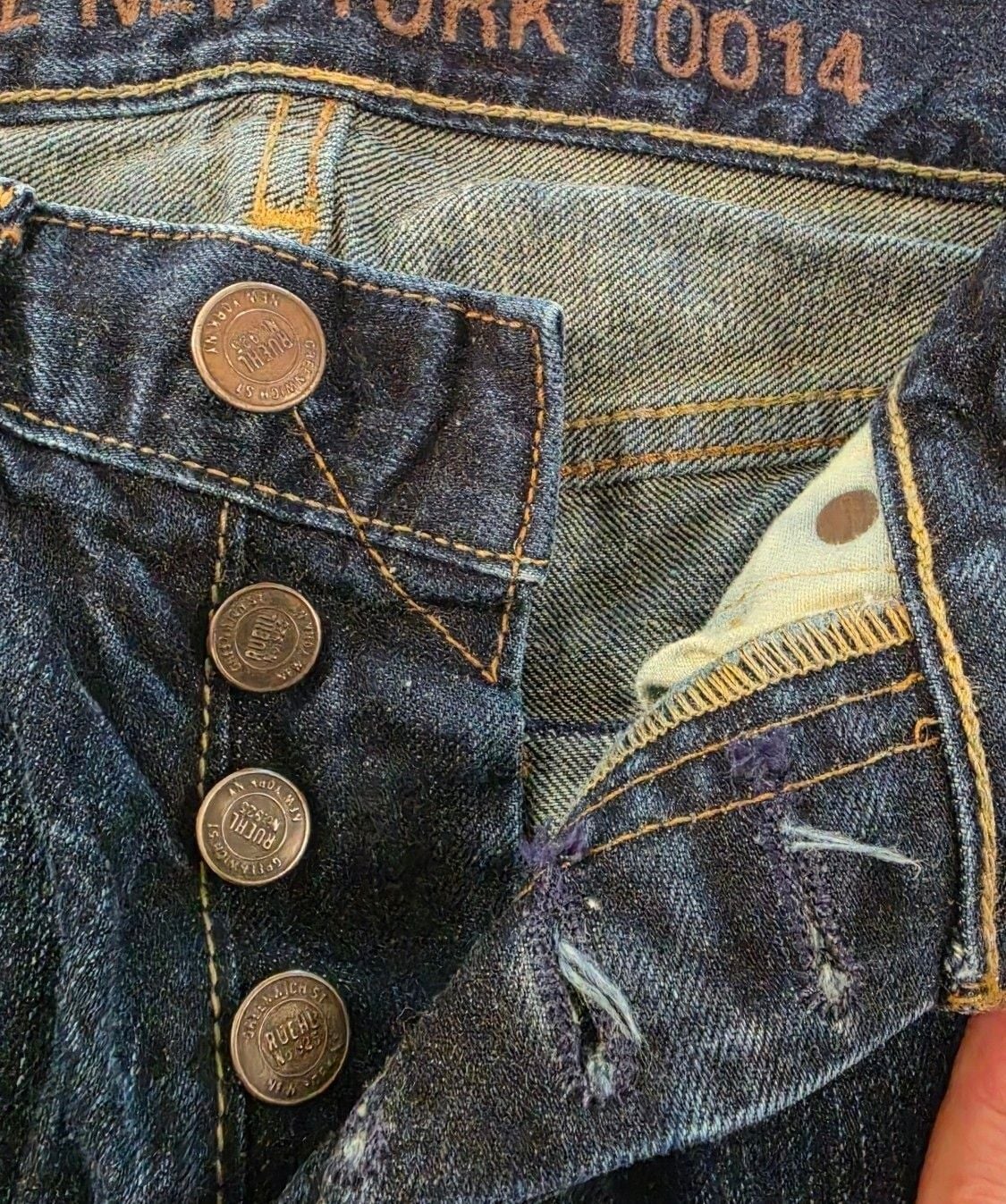 Ruehl No.925 Premium Jeans Size 28x30 Dark Wash 7