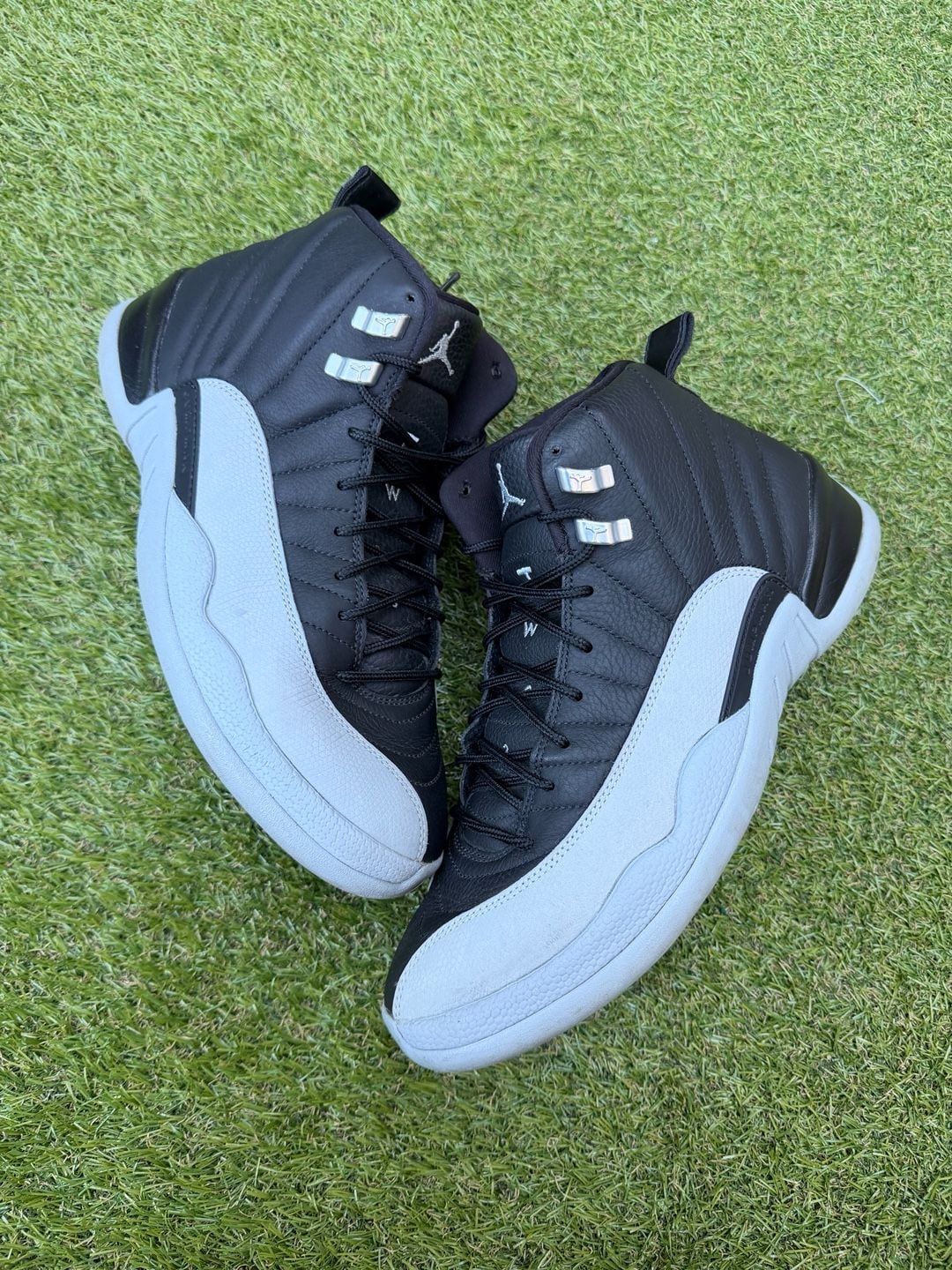 Jordan Air Jordan 12 Retro Barons Black Wolf Grey Sneakers 2