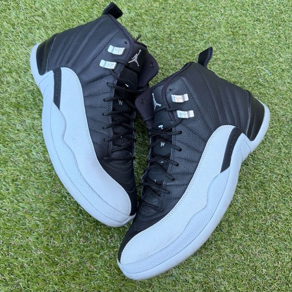 Jordan Air Jordan 12 Retro Barons Black Wolf Grey Sneakers