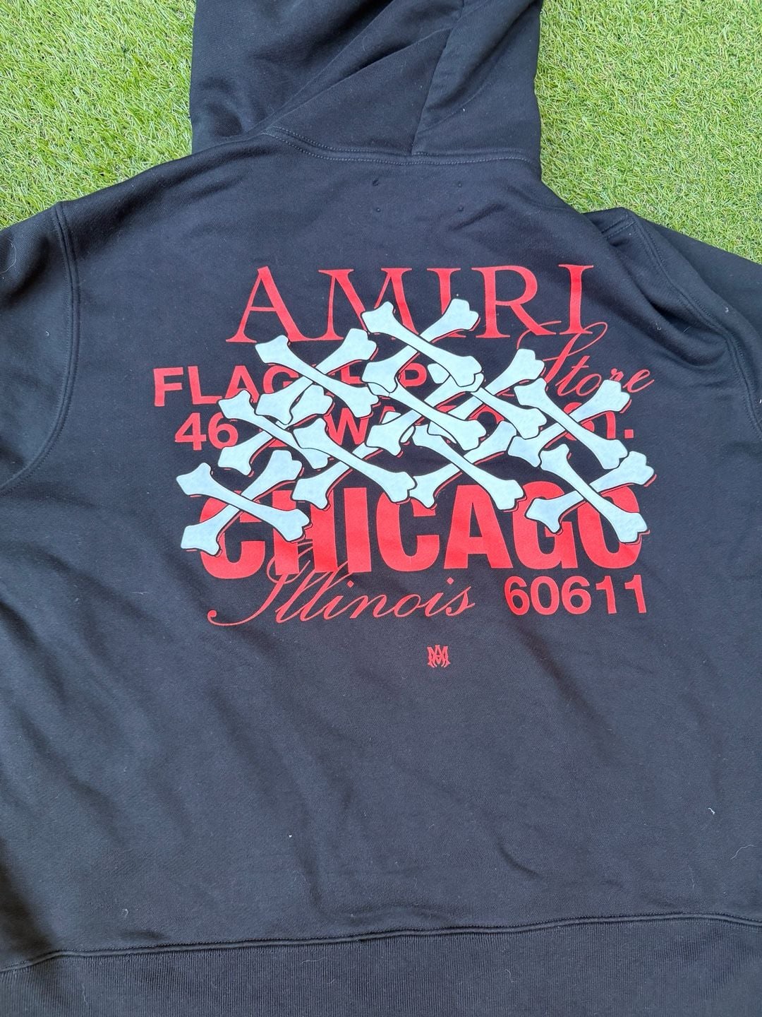 AMIRI Flagship Store Chicago Hoodie Size Large Black 8