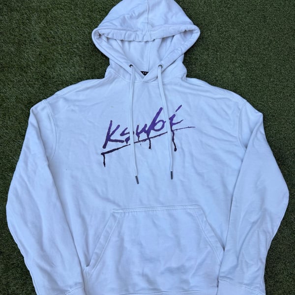 Ksubi Purple Serrated Biggie Hoodie White