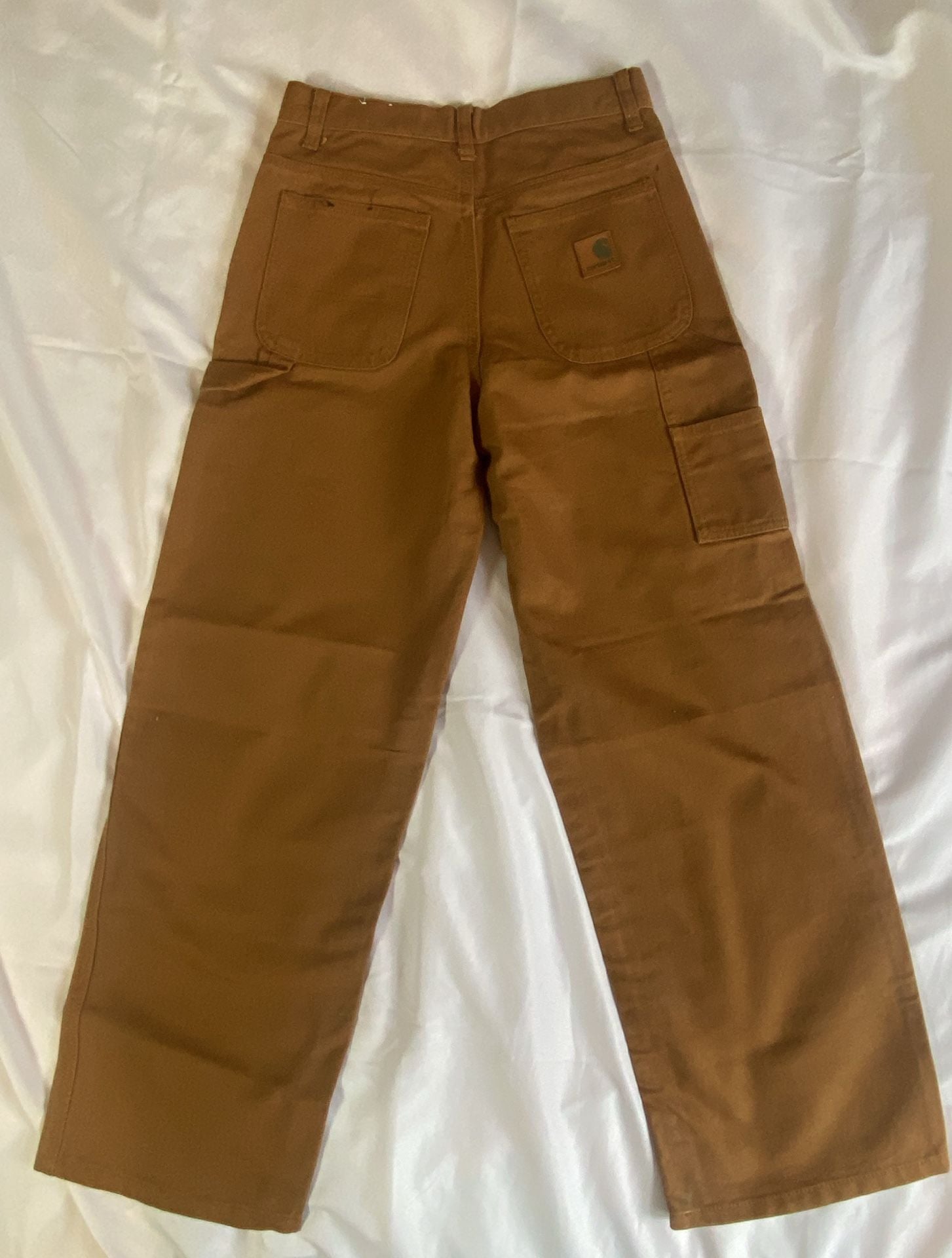Carhartt Utility Pants Size 12 Brown Canvas 2