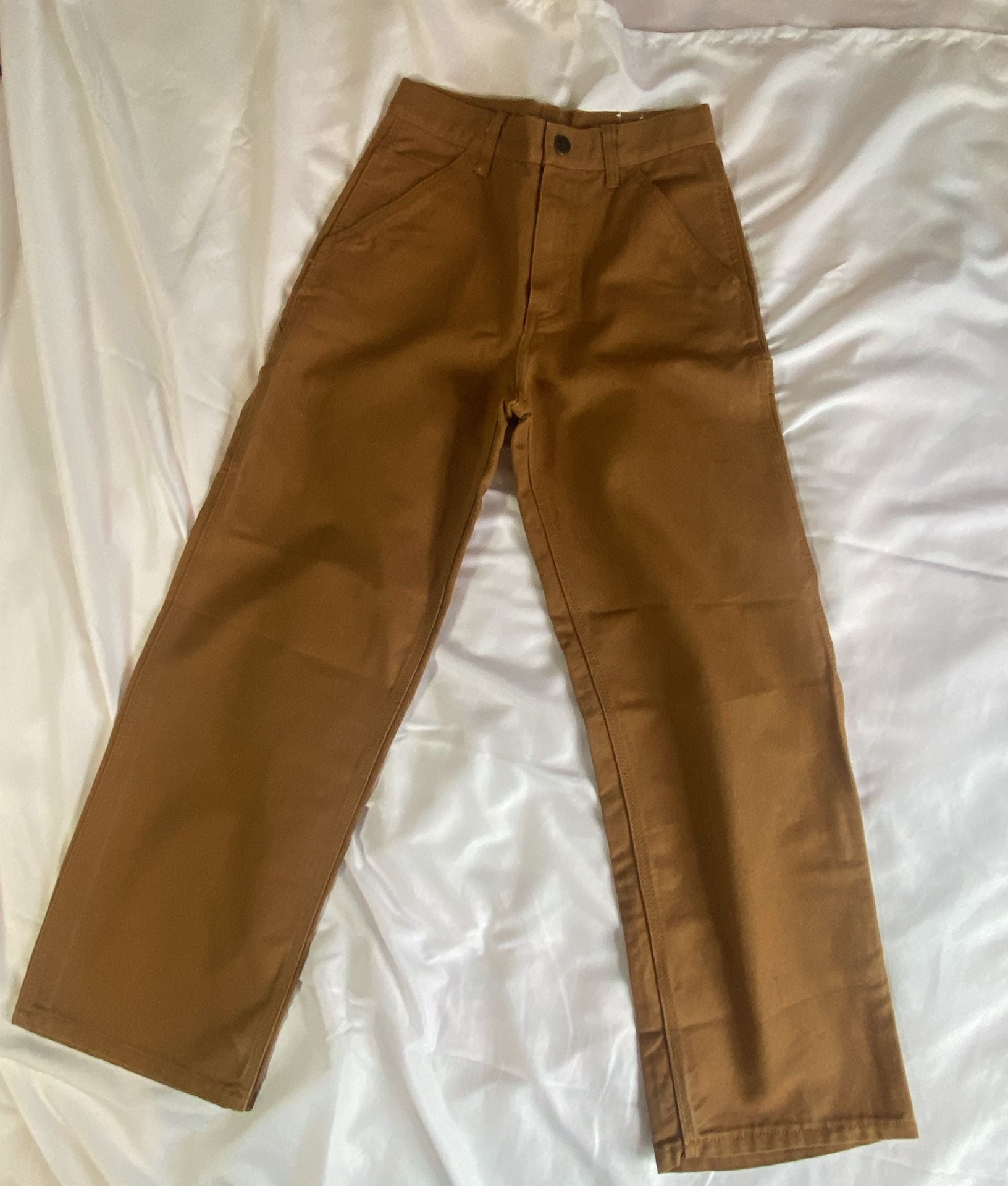 Carhartt Utility Pants Size 12 Brown Canvas 3