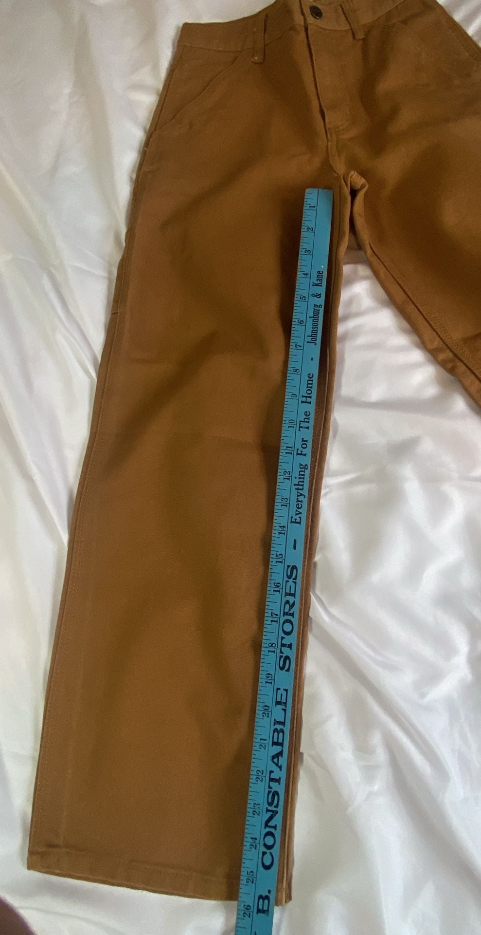 Carhartt Utility Pants Size 12 Brown Canvas 4