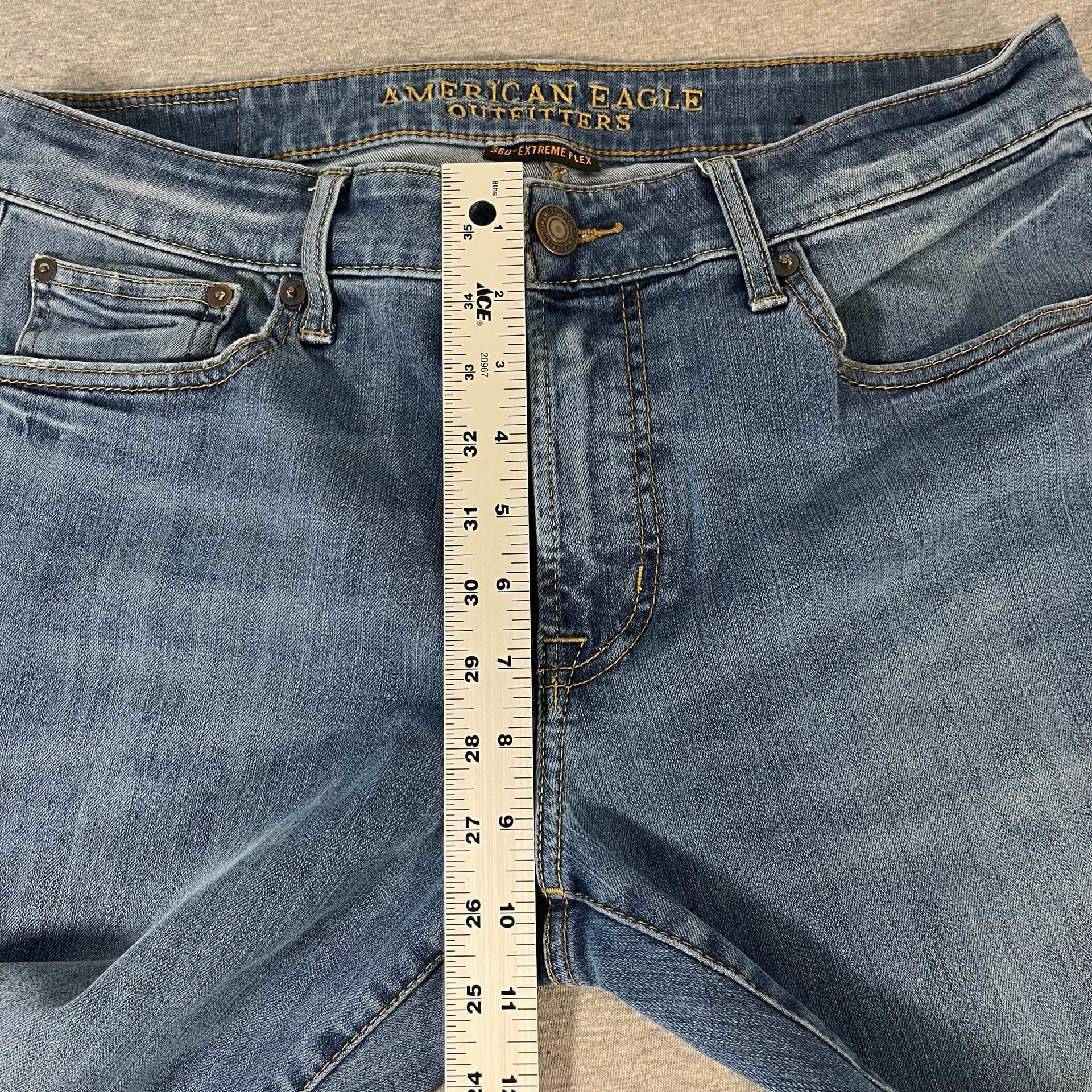 American Eagle Outfitters Straight Leg Denim Blue Jeans Men’s 32x32(30) 5