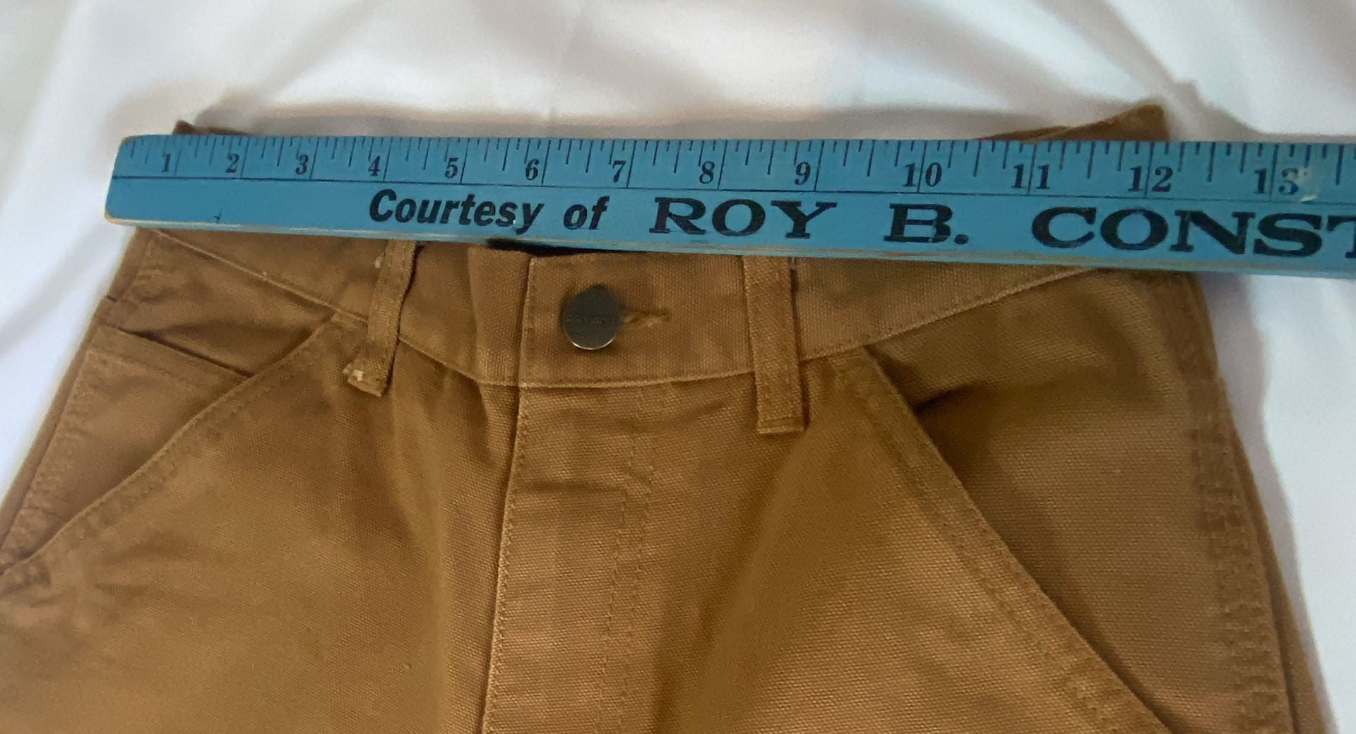 Carhartt Utility Pants Size 12 Brown Canvas 5