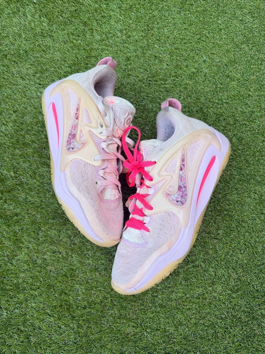 Nike KD 15 Aunt Pearl Basketball Shoes Pink Foam DQ3851-600 2