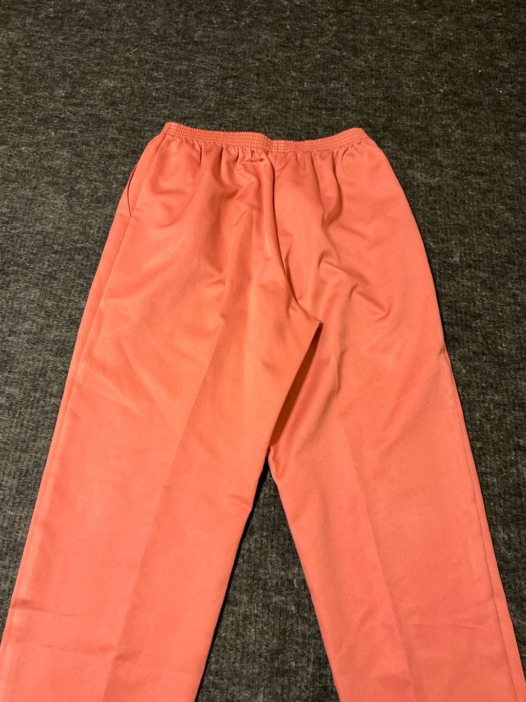 Alfred Dunner Pull On Pants Womens Size 12 Coral Polyester Elastic Waist 7
