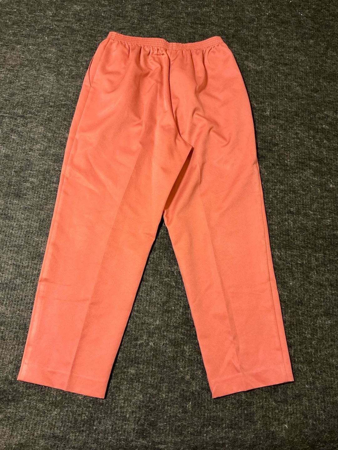 Alfred Dunner Pull On Pants Womens Size 12 Coral Polyester Elastic Waist 8