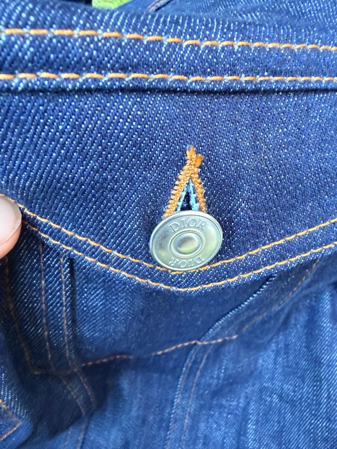 Dior Oblique Lining Denim Jacket Size 48 Blue 6