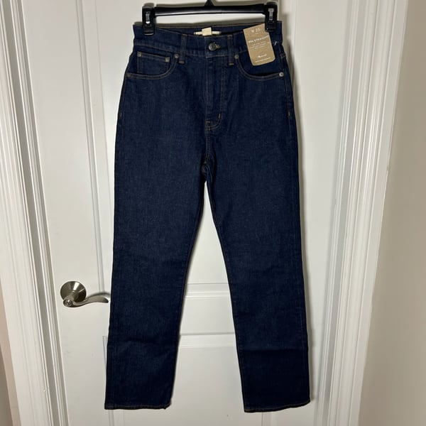 Madewell 90s Straight Jeans Size 25 Dark Wash Denim New with Tags