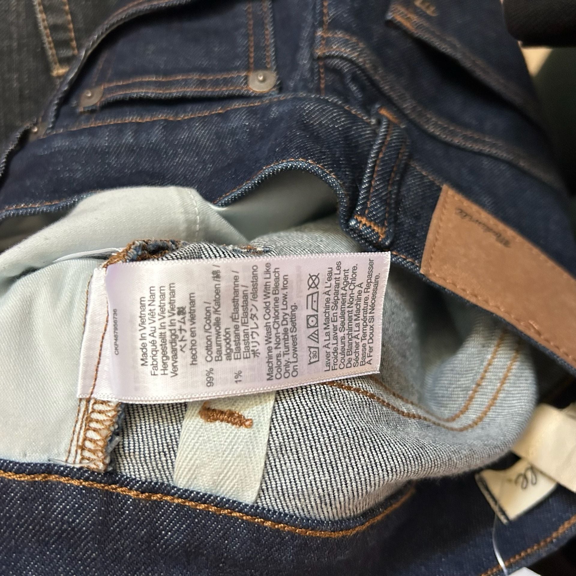 Madewell 90s Straight Jeans Size 25 Dark Wash Denim New with Tags 8