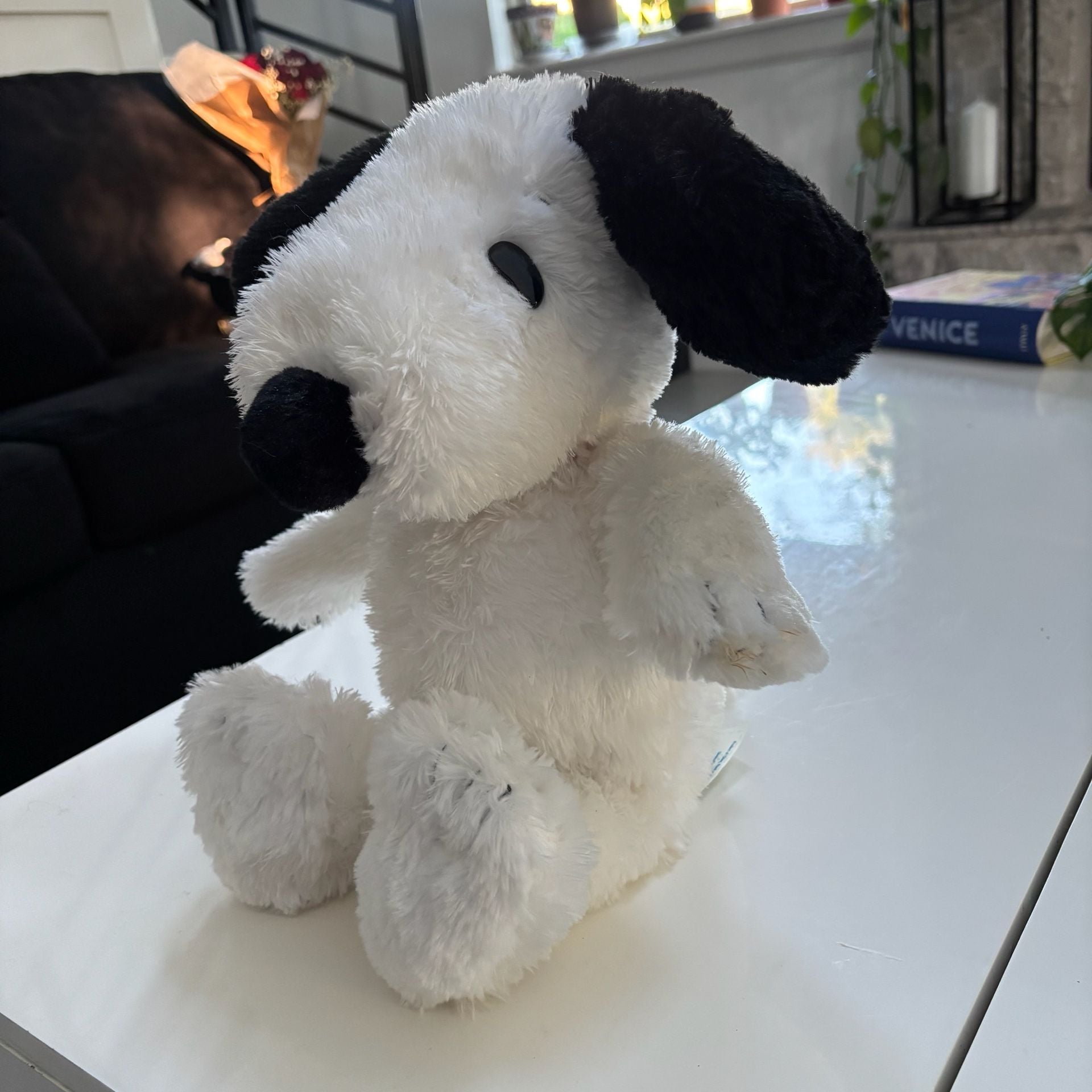 Build-A-Bear 16” Peanuts Snoopy Plush Stuffed Animal Toy White Black 2