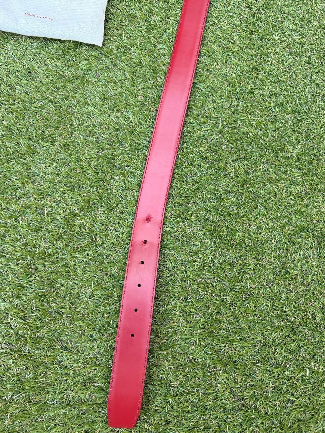 Salvatore Ferragamo Gancini Reversible Leather Belt Red Black 4