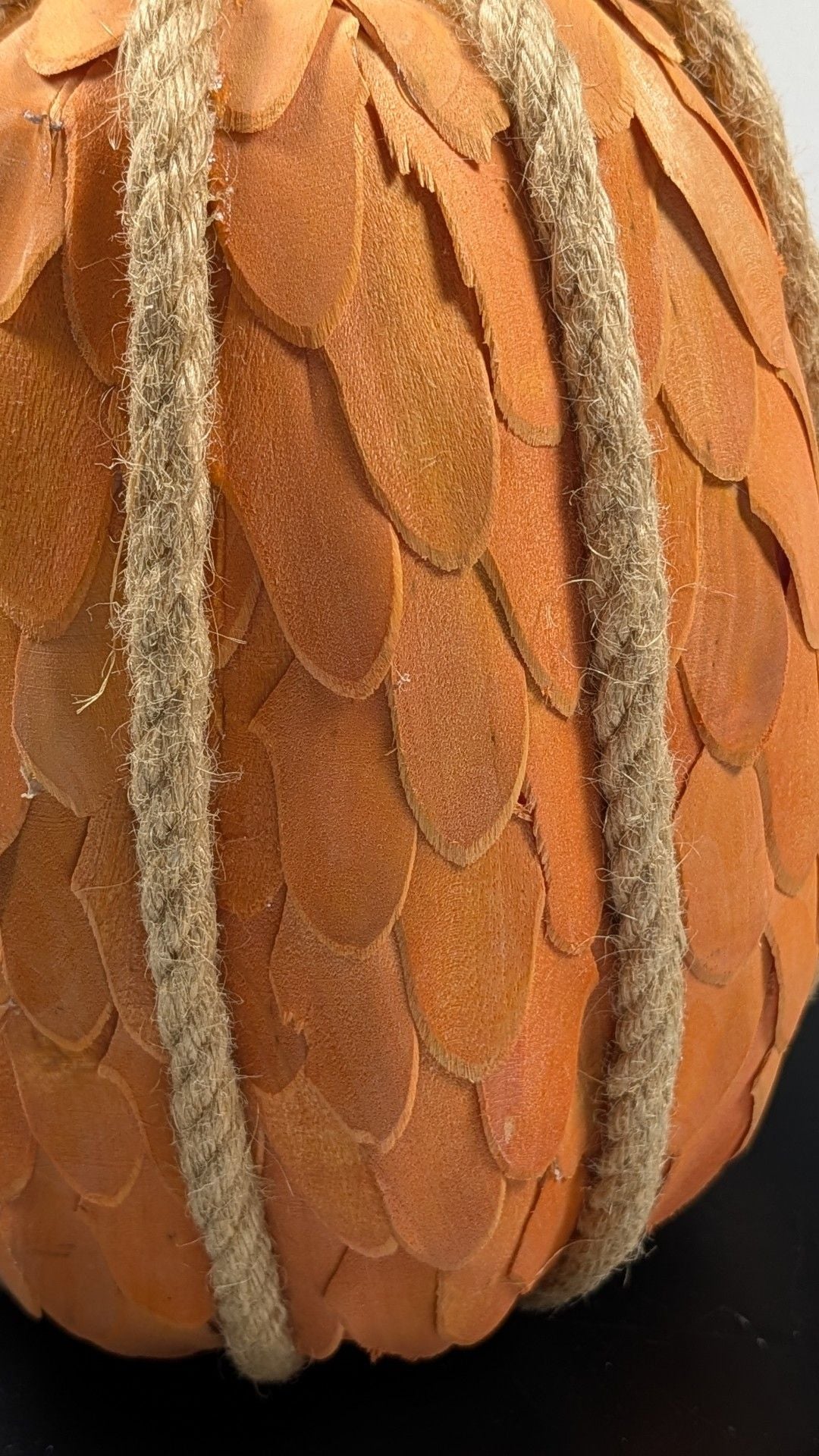 Shaved Wood Chip Pumpkin Fall Decor & Resin Bird Tealight Set Centerpiece
9