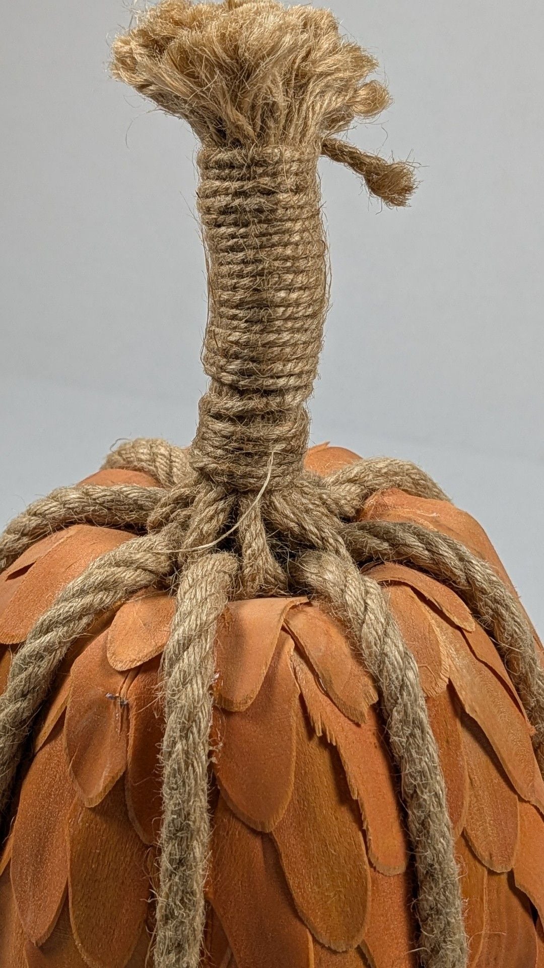 Shaved Wood Chip Pumpkin Fall Decor & Resin Bird Tealight Set Centerpiece
10