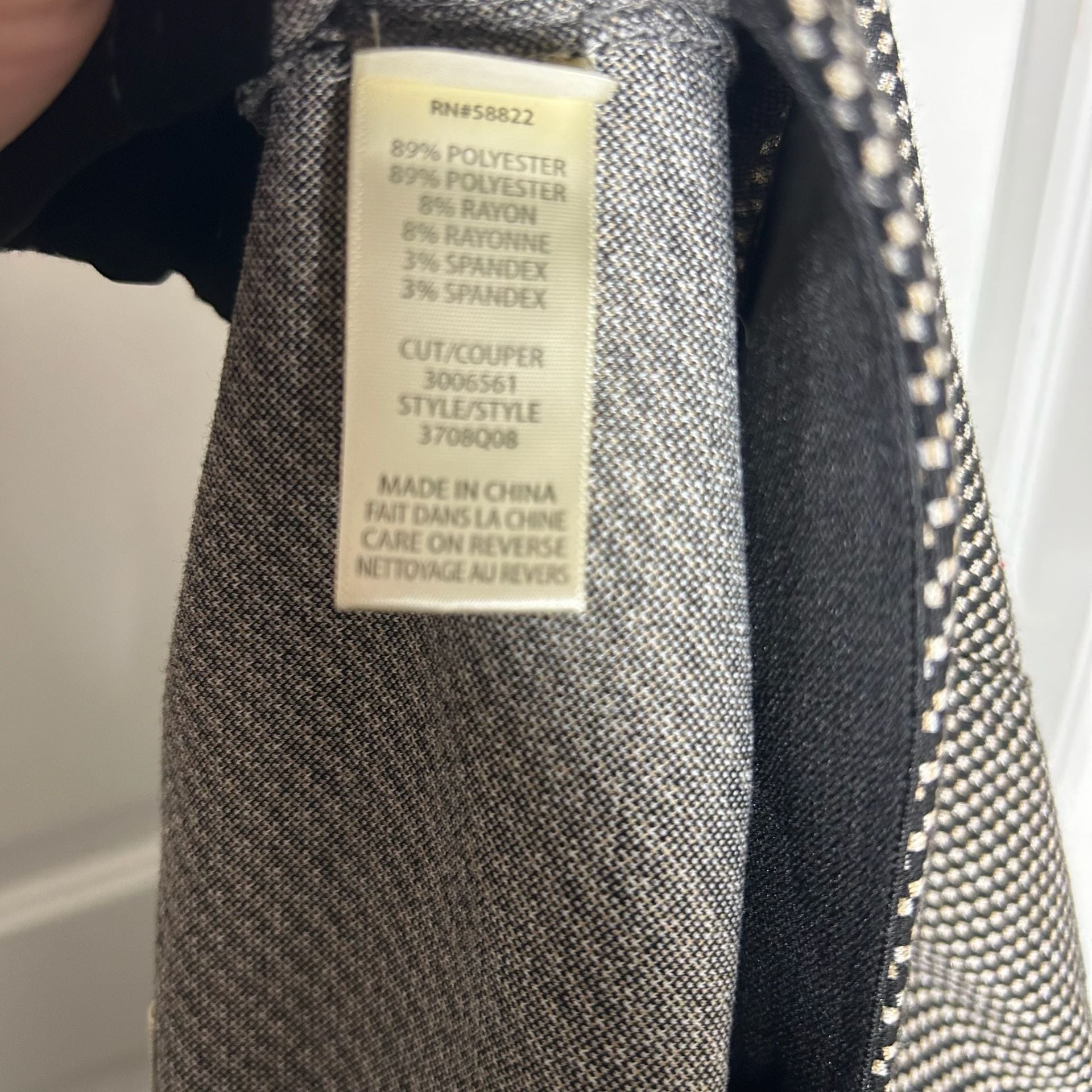 Max Studio London Pants Size L Black White Patterned Pull On 5