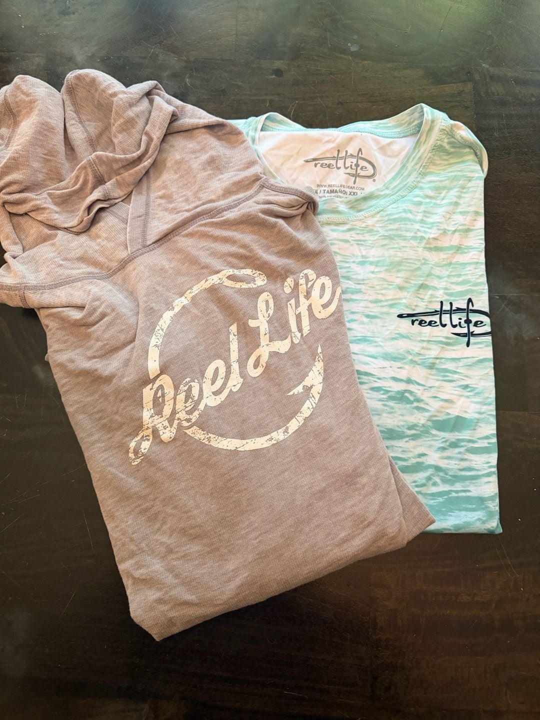 (2) Reel Life Long Sleeve Performance Shirt Size XXL 1