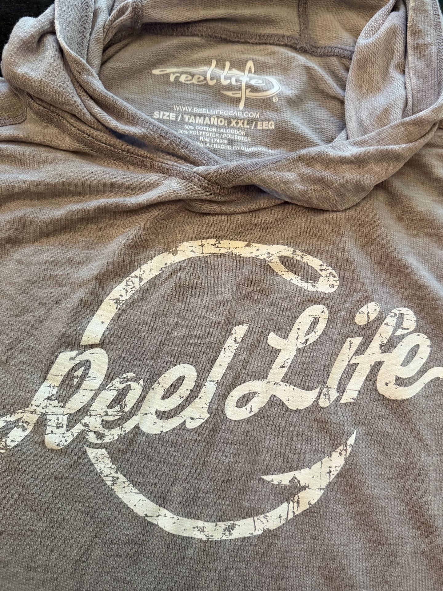 (2) Reel Life Long Sleeve Performance Shirt Size XXL 10